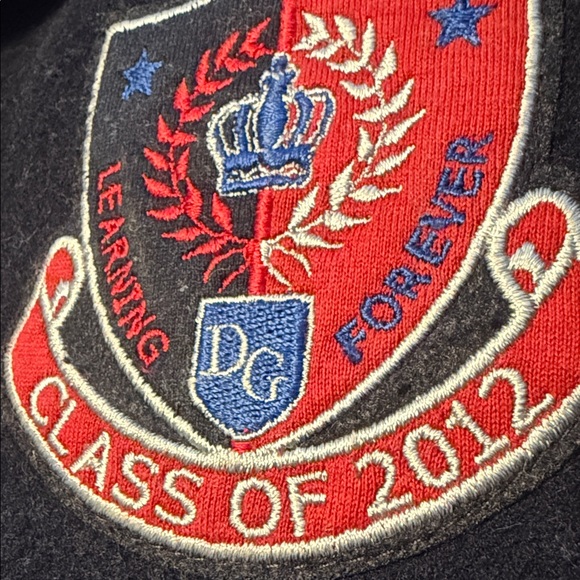 Dolce & Gabbana Kids Navy Blazer with Red Emblem - Picture 2 of 2